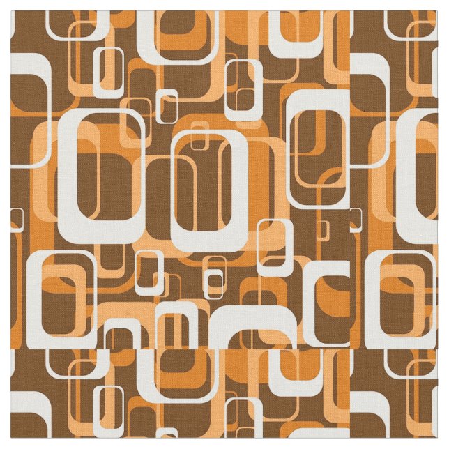 Retro Pattern 1971 Fabric (Close Up)