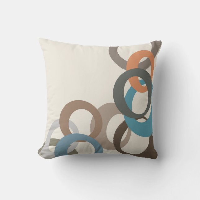 Retro Pattern Abstract Cushion (Front)