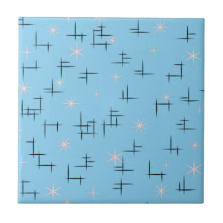 Retro Pattern Atomic Age Tile