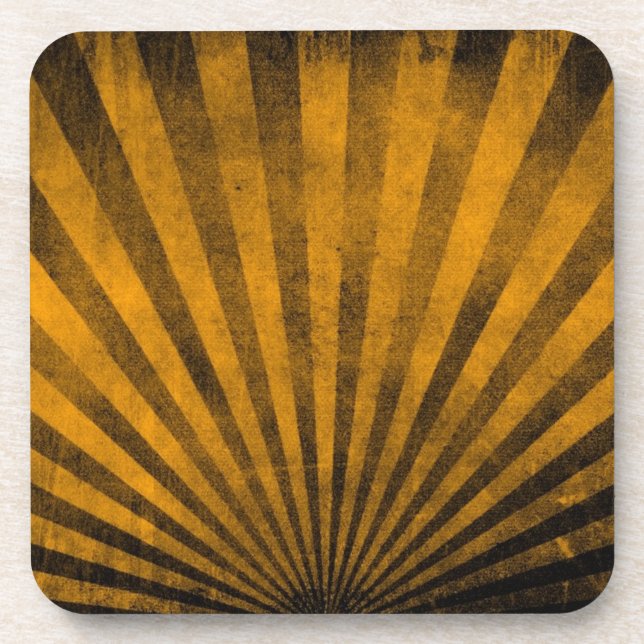 Retro pattern background coaster (Front)