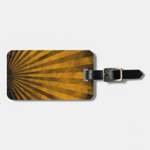 Retro pattern background luggage tag