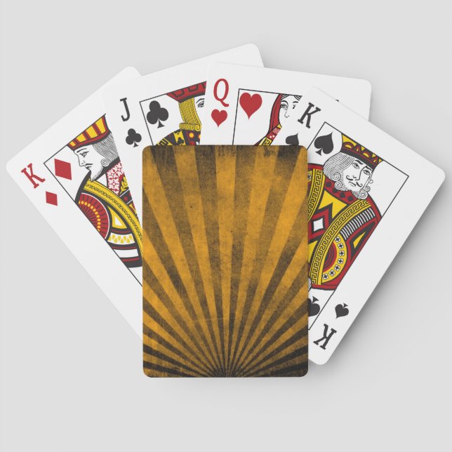Retro pattern background playing cards (Back)