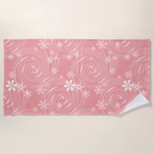 Retro pattern beach towel