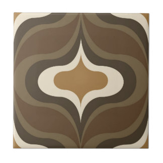 Retro Pattern Brown Tile