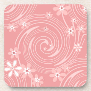 Retro pattern coaster
