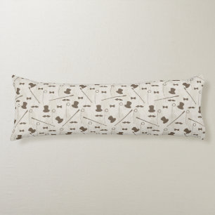 Retro pattern for man 2 body cushion