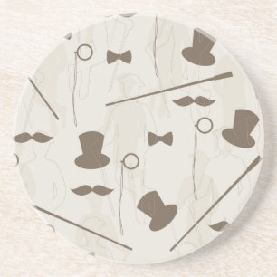Retro pattern for man 2 coaster