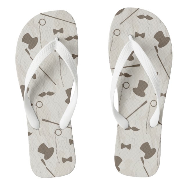 Retro pattern for man 2 jandals (Footbed)
