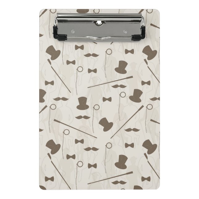 Retro pattern for man 2 mini clipboard (Front)