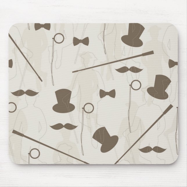 Retro pattern for man 2 mouse pad (Front)