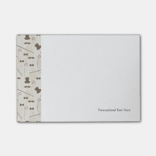 Retro pattern for man 2 post-it notes