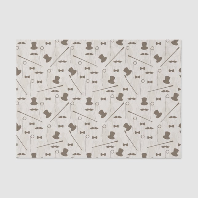 Retro pattern for man 2 tissue paper (Front)