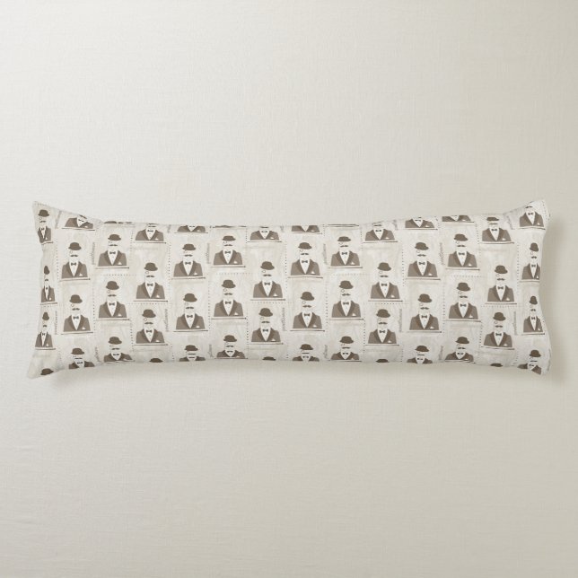 Retro pattern for man body cushion (Front)