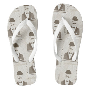 Retro pattern for man jandals