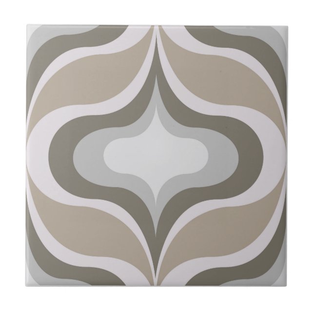 Retro Pattern Gray Tile (Front)