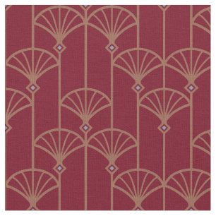 Retro pattern in Art deco style. Fabric