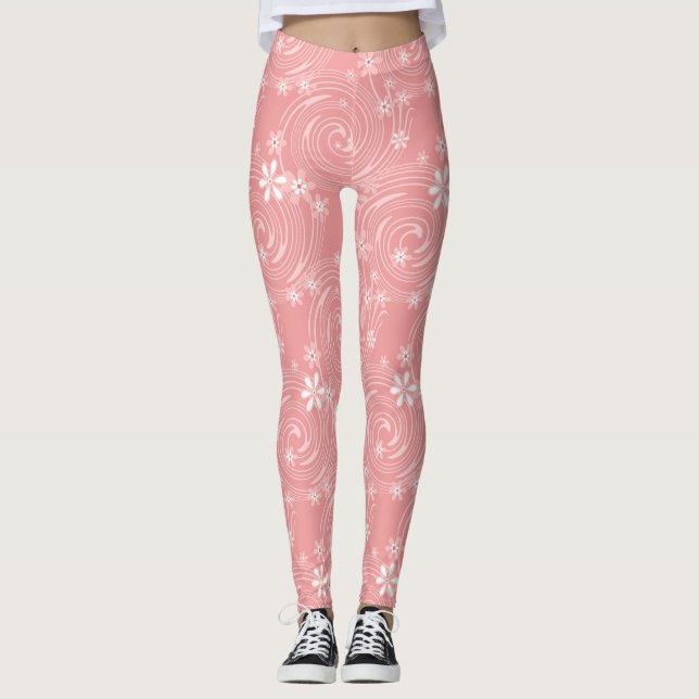 Retro pattern leggings (Front)