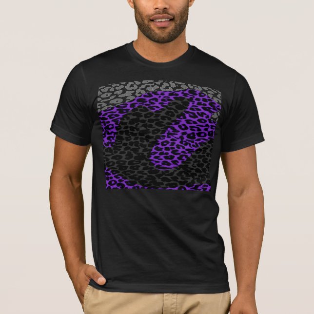 Retro pattern leopard fur texture T-Shirt (Front)