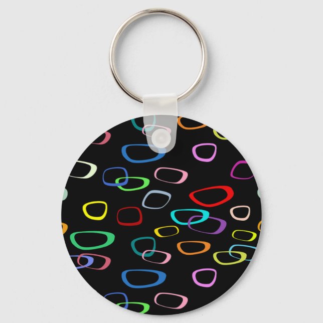 Retro pattern on key ring (Front)