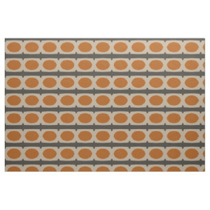 Retro pattern orange fabric