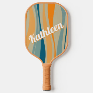 Retro Pattern Personalised Pickleball Paddle