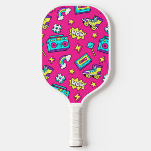 Retro Pattern  Pickleball Paddle