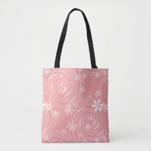 Retro pattern tote bag