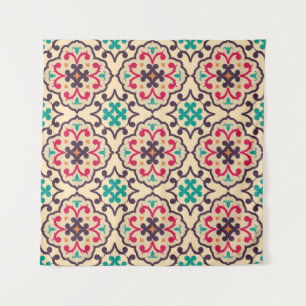 Retro pattern: wallpaper, textile design tapestry