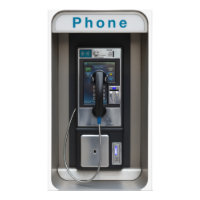 Retro Payphone Design, Vintage Telephone Booth Art
