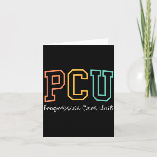 Retro Pcu Progressive Care Unit Rn Nurse Nursing W Card
