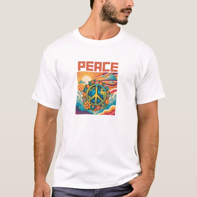 Retro Peace Graphic Shirt (Front)