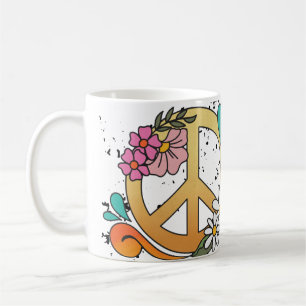 Retro Peace Sign Have Yourself A Groovy Christmas Coffee Mug