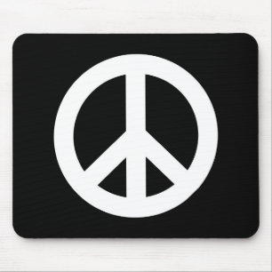 Retro Peace Sign Mouse Pad