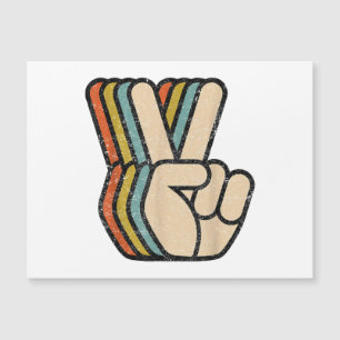 Retro Peace Sign V Fingers Vintage 60s 70s 80s Coo