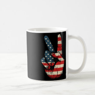 Retro Peace Sign Vintage 60's 70's Hippie Coffee Mug