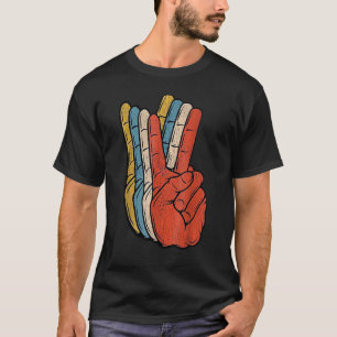 Retro Peace Vintage  60's 70's Hippie  Men Women T-Shirt