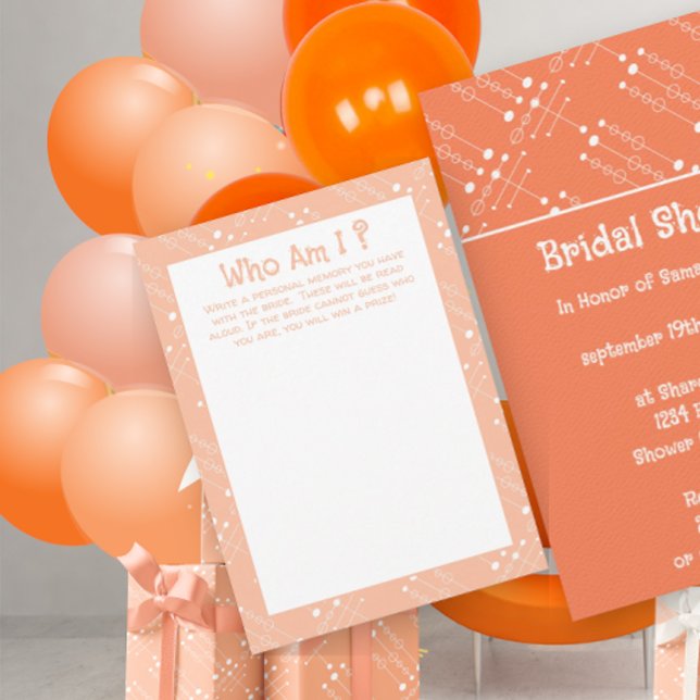 Retro Peach MCM Mid-Century Modern Game Card (Creator Uploaded)