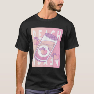 Retro Peach Vaporwave 90s Japanese Aesthetic Synth T-Shirt
