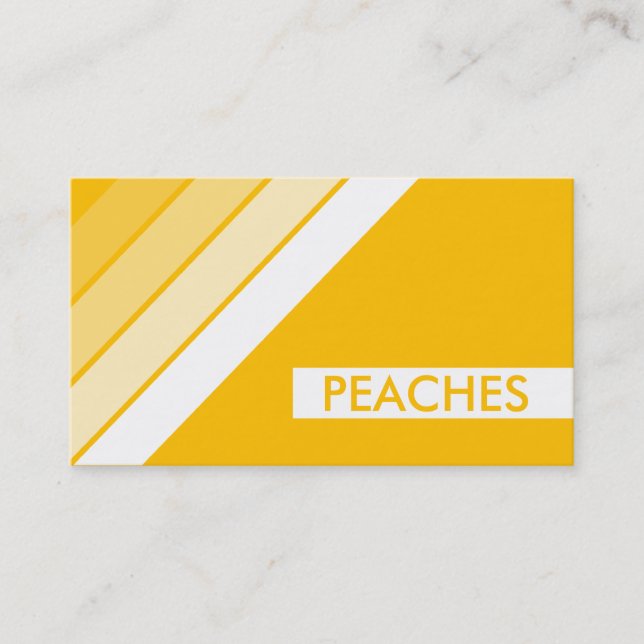 retro PEACHES Business Card (Front)