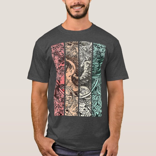 Retro Pegasus Horse  Greek Mythology Pagan T-Shirt (Front)