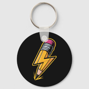 Retro Pencil Pencil Back to School Teacher Student Key Ring