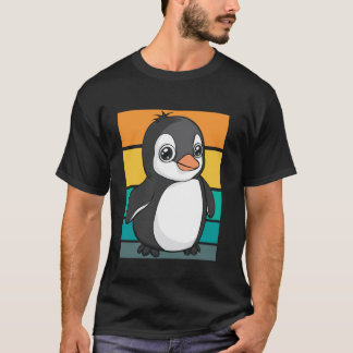 Retro Penguin for Kids T-Shirt