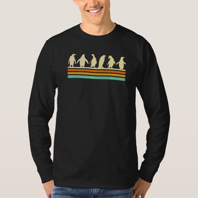 Retro Penguins  1 T-Shirt (Front)