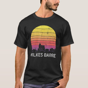 Retro Pennsylvania Wilkes Barre Skyline Vintage Ur T-Shirt
