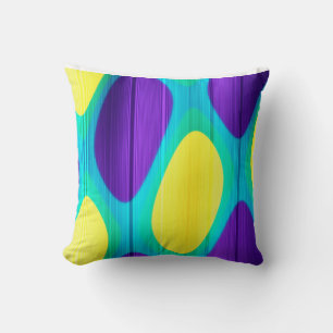 Retro Persian Carpet Peacock Feather Pattern  Cushion