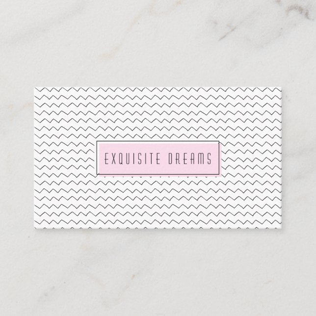 Retro Personal Fashion Stylist Chic Retail Business Card (Front)