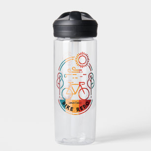 Retro Personalised Bike Repo Water Bottle