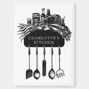 Retro Personalised Kitchen Magnet
