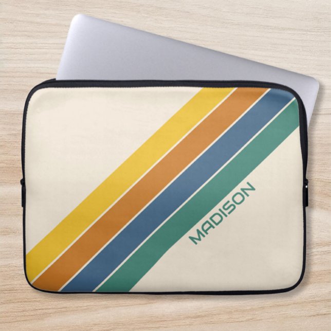 Retro Personalised Name Laptop Sleeve (Creator Uploaded)
