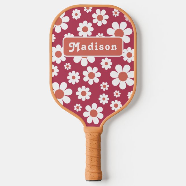 Retro Personalised Name Pickleball Paddle (Front)